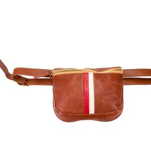 Clare V. Stripe Leather Waistbag